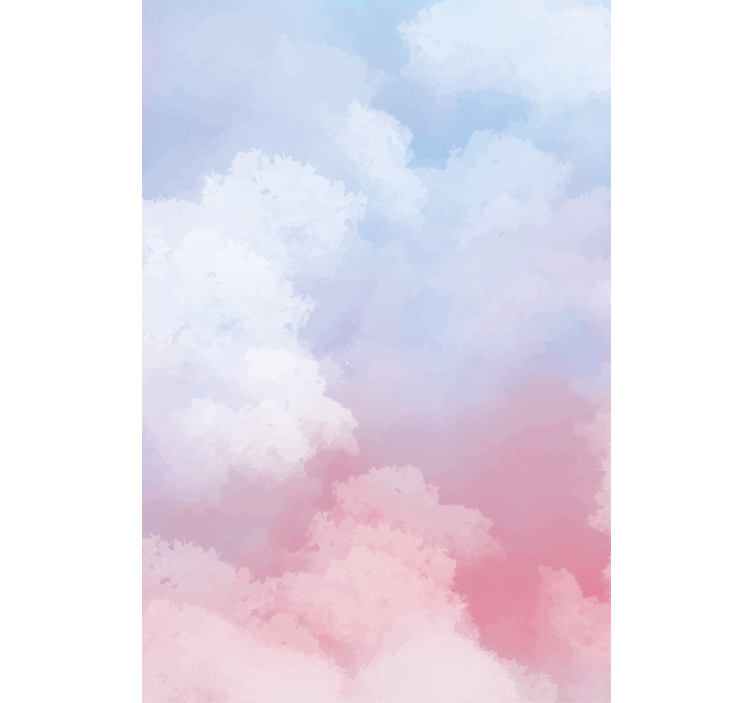 手描きの空 雲 マスター ベッドルーム ブラインド - TENSTICKERS