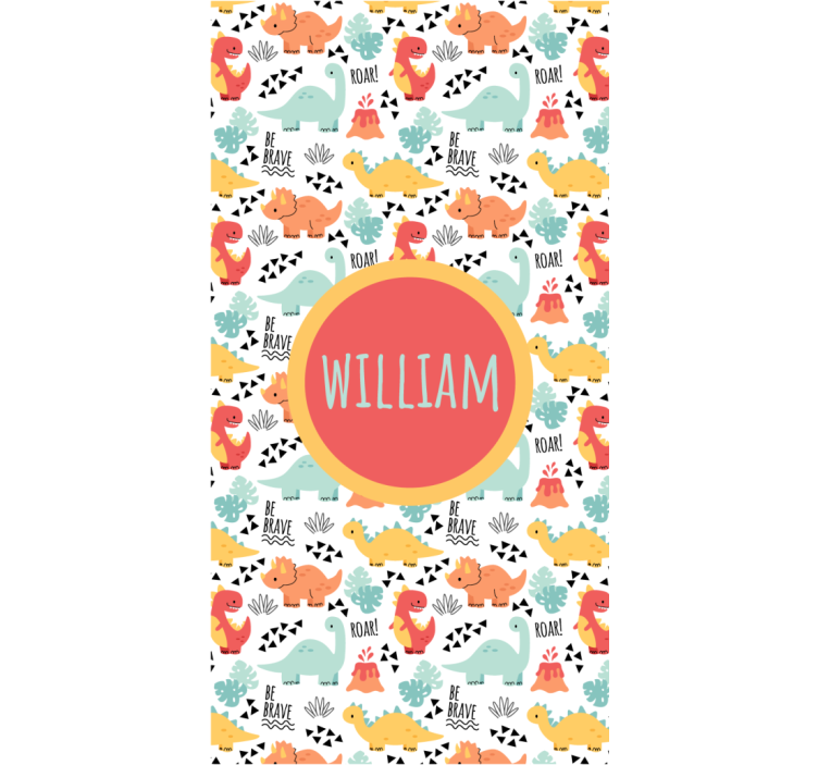 ブラインド 恐竜 サークルネーム付きベビーダイナソー - TENSTICKERS