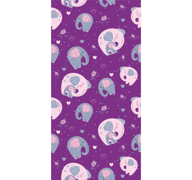 ブラインド 動物 かわいい象柄 - TENSTICKERS