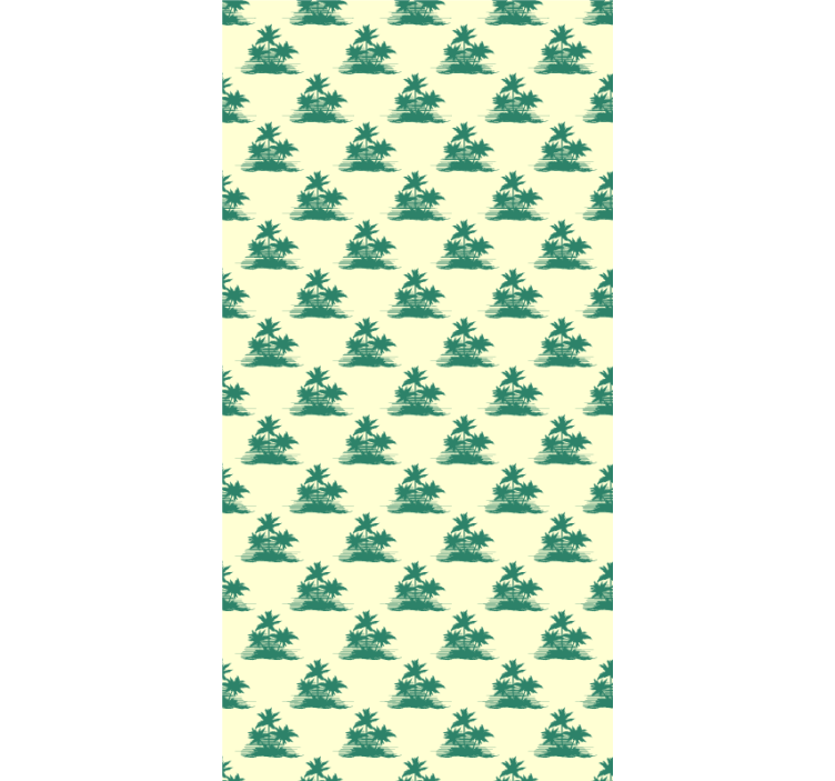 ブラインド 木 トロピカルパームシルエット - TENSTICKERS