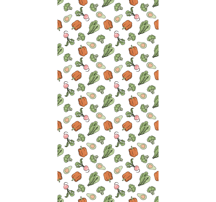 キッチン ロール スクリーン 鮮やかな野菜の盛り合わせ - TENSTICKERS