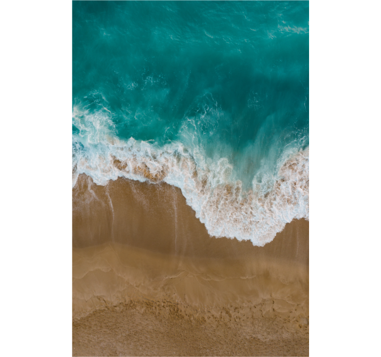 海と砂が溶けるマスターベッドルームブラインド - TENSTICKERS