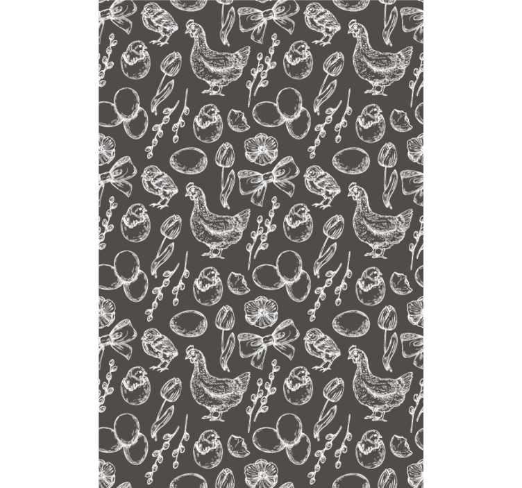 ブラインド 動物 魅力的なニワトリの模様 - TENSTICKERS