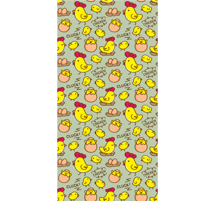 ブラインド 動物 魅力的な鶏のパターン - TENSTICKERS