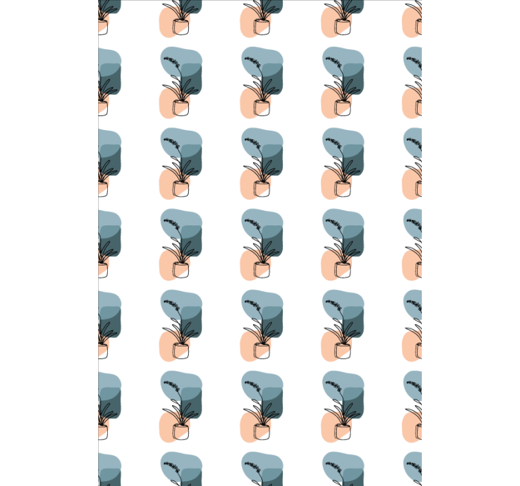 ブラインド 花 ミニマリストオーキッドデザイン - TENSTICKERS