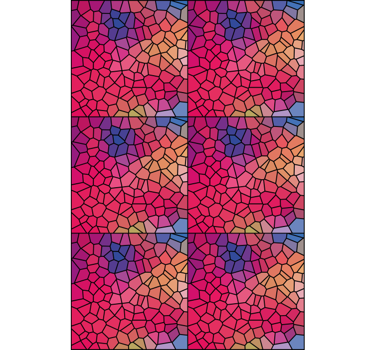 ブラインド テクスチャとパターン モザイクカラーパターン - TENSTICKERS