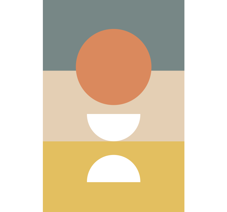 ロール スクリーン オシャレ 幾何学模様の配置 - TENSTICKERS