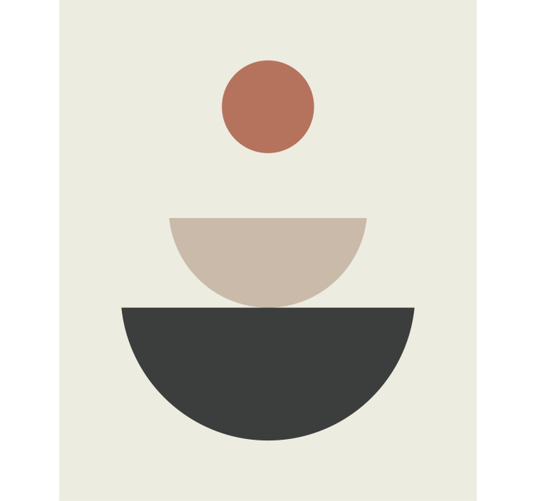 噴水抽象幾何学アートブラインド絵画 - TENSTICKERS