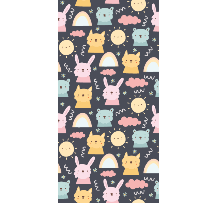 楽しい ブラインド 動物柄 - TENSTICKERS