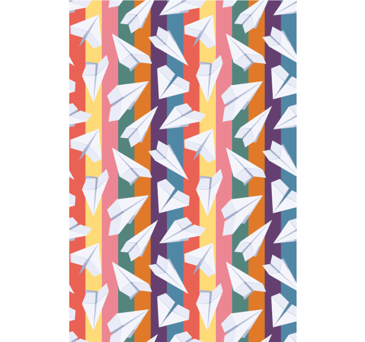 楽しい ブラインド ペーパー飛行機のフライト - TENSTICKERS