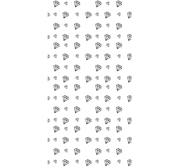 ブラインド オリジナル ブラックとホワイトのダイヤモンド - TENSTICKERS