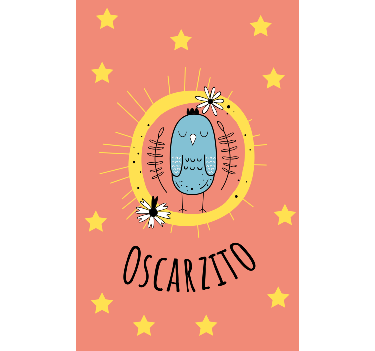 ブラインド 子供部屋 名前入りの青い鳥 - TENSTICKERS