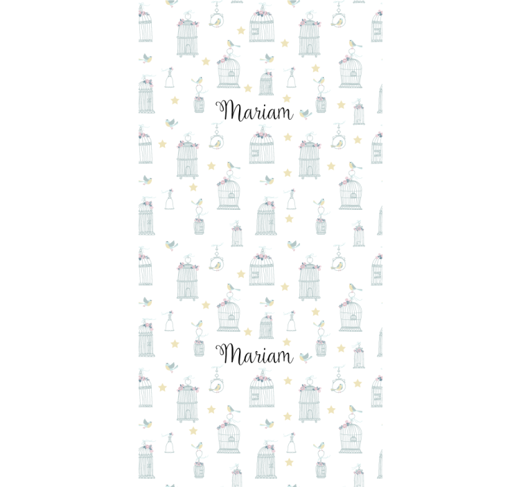 ブラインド 保育園 名前入りバードケージ - TENSTICKERS