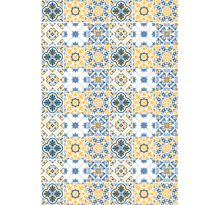 ブラインド テクスチャとパターン 精緻なタイルパターン - TENSTICKERS