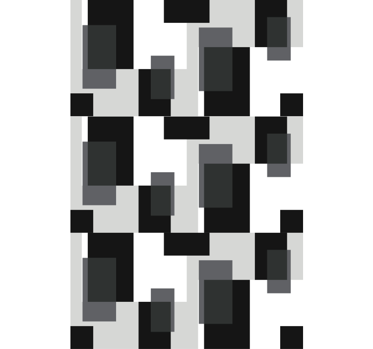 黒と白の色がリビングルームのブラインドをブロックします - TENSTICKERS