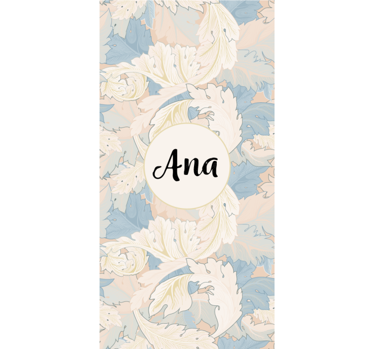 リビング カーテン ブラインド 植物モチーフ付き名入れ - TENSTICKERS