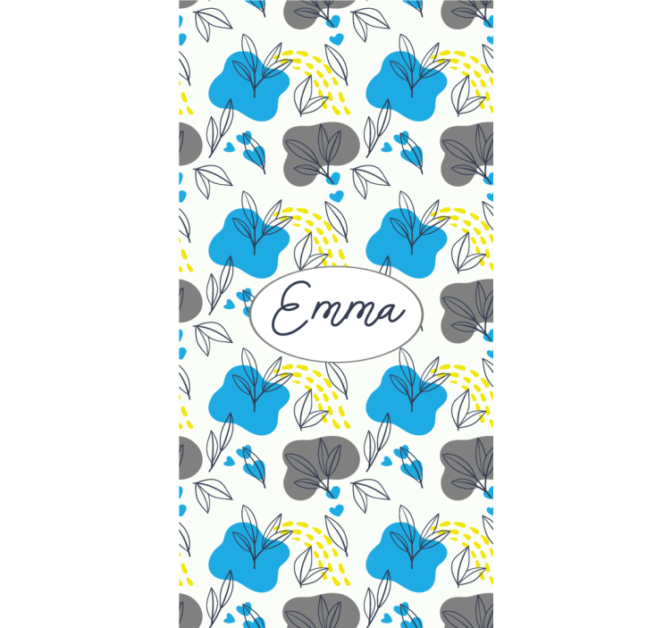 ブラインド 花や植物 カスタムフローラルネーム - TENSTICKERS