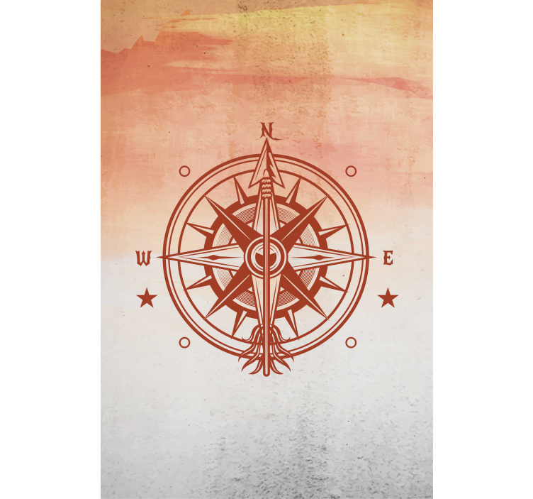 ローラースクリーン 世界地図 コンパスナビゲーション - TENSTICKERS