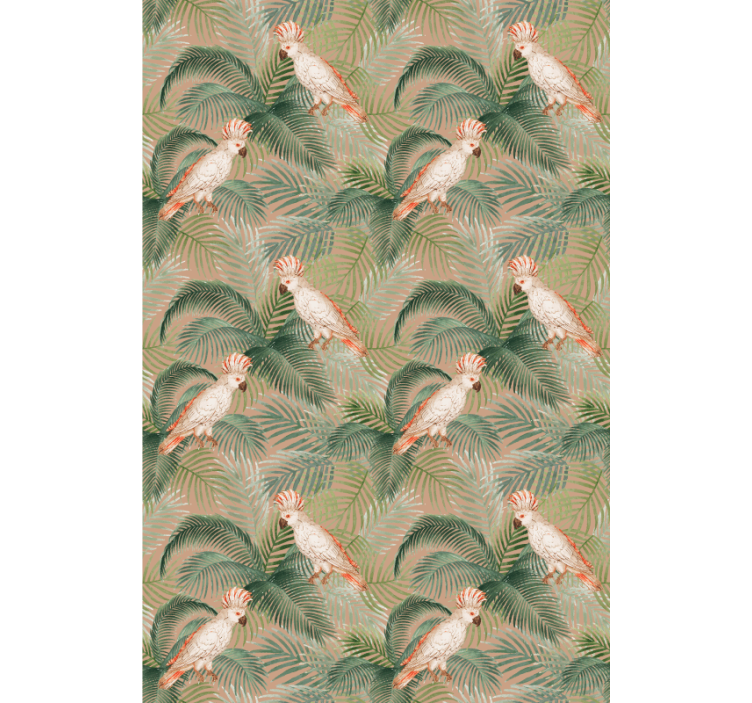 ブラインド 動物 コカトゥと葉っぱ - TENSTICKERS