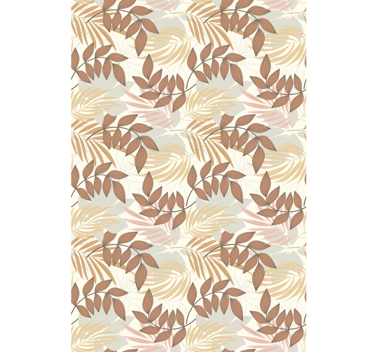 ブラインド 花や植物 繊細な葉の模様 - TENSTICKERS