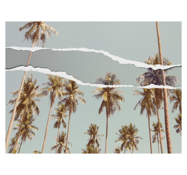 ブラインド 木 パームサマーデザイン - TENSTICKERS