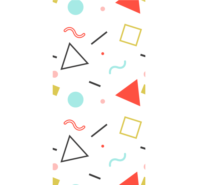 ロール スクリーン オシャレ ミニマリストの幾何学模様 - TENSTICKERS