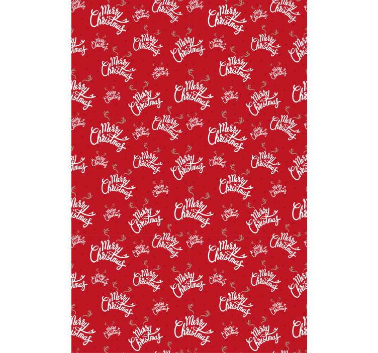 ブラインド テキスト付きメリークリスマス柄 - TENSTICKERS