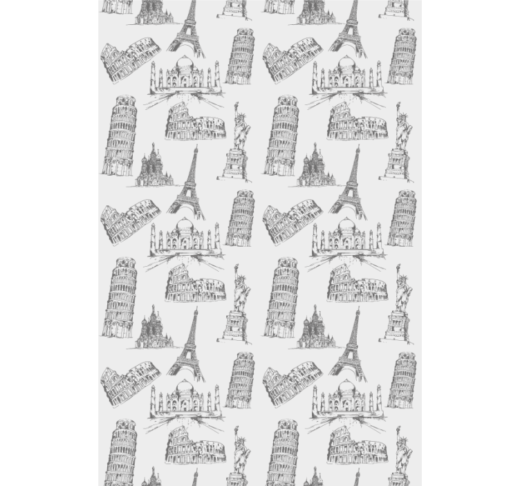 ブラインド オリジナル 有名なランドマークのシルエット - TENSTICKERS