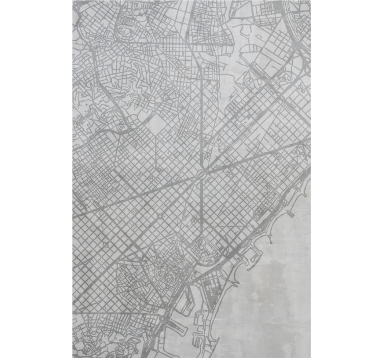 ローラースクリーン 世界地図 都市地図パターン - TENSTICKERS