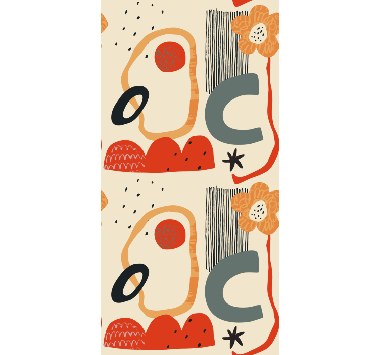 他のブラインド抽象的な花の構成 - TENSTICKERS