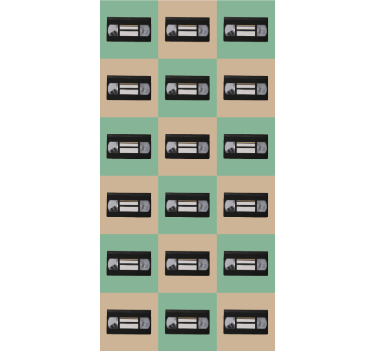ブラインド もっとヴィンテージ レトロテープパターン - TENSTICKERS