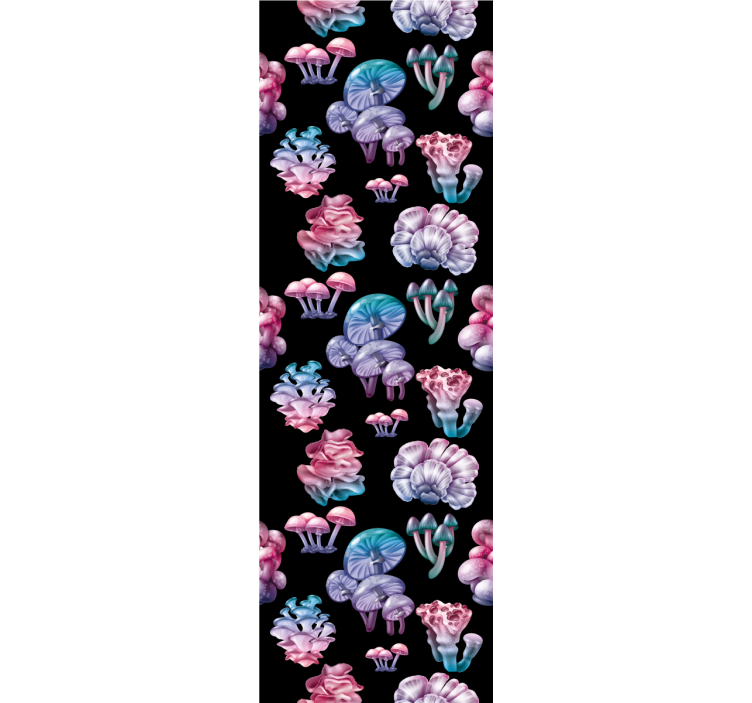 他のブラインドカラフルなキノコ模様 - TENSTICKERS