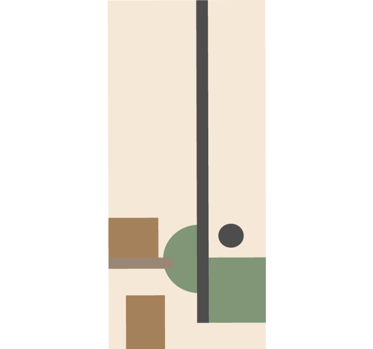 ロール スクリーン オシャレ 幾何学的抽象構成 - TENSTICKERS