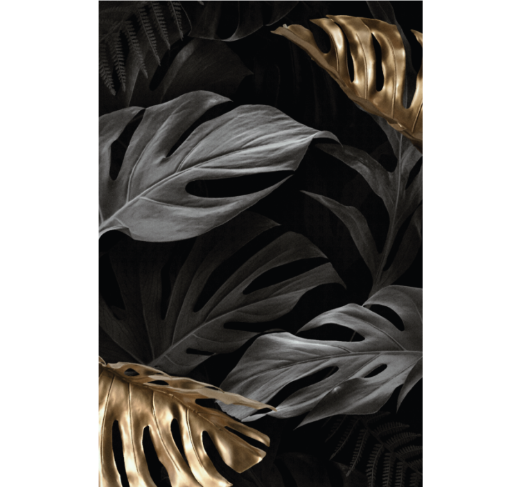 ブラインド エレガント 大きなトロピカルリーフ - TENSTICKERS