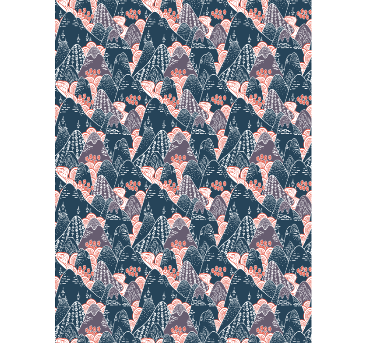 ブラインド 北欧 山と川 - TENSTICKERS