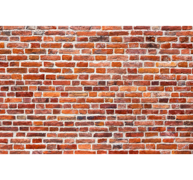 ブラインド テクスチャとパターン 素朴なレンガ模様 - TENSTICKERS