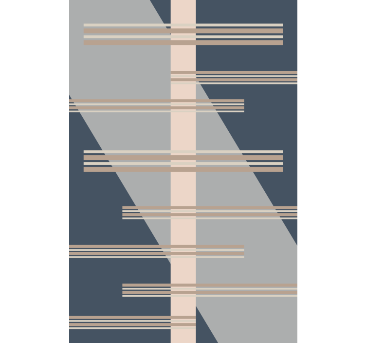 ロール スクリーン オシャレ 幾何学ラインテーマ - TENSTICKERS