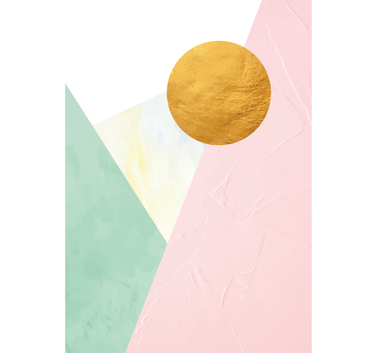 ロール スクリーン オシャレ ゴールデンサークルデザイン - TENSTICKERS