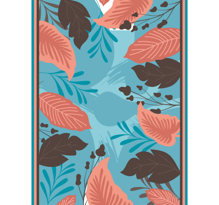 ブラインド 花や植物 リーフィーフローラルアレンジメント - TENSTICKERS