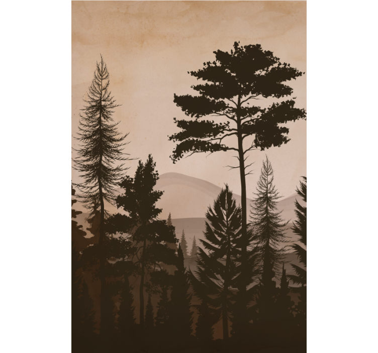 スカンジナビアスタイルの暖かい色の木のブラインド - TENSTICKERS