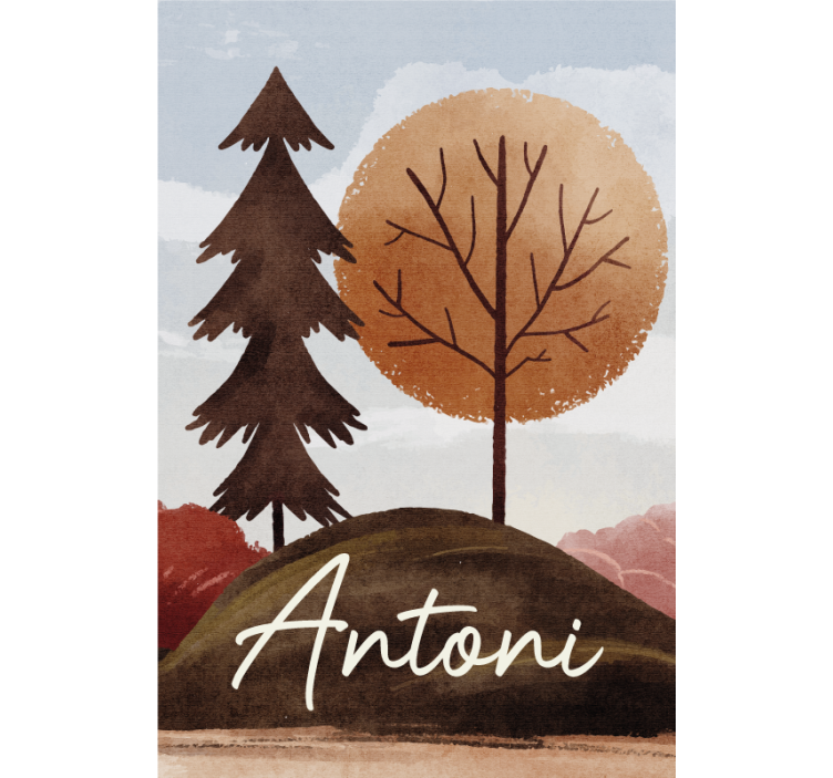 ブラインド 子供部屋 ノルディックフォレストネーム - TENSTICKERS