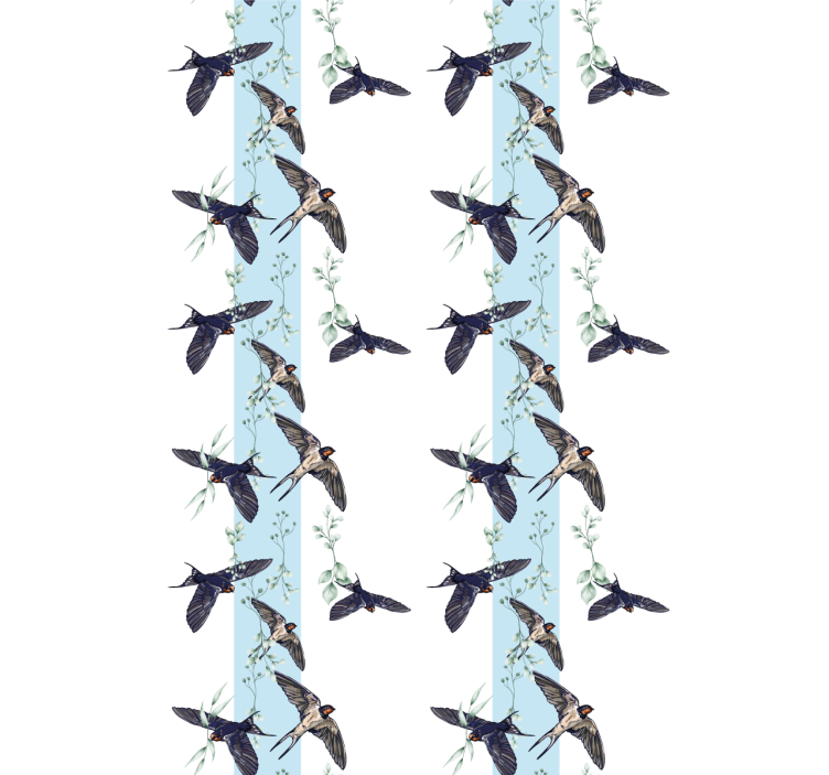 審美的な鳥のブラインド絵画 - TENSTICKERS