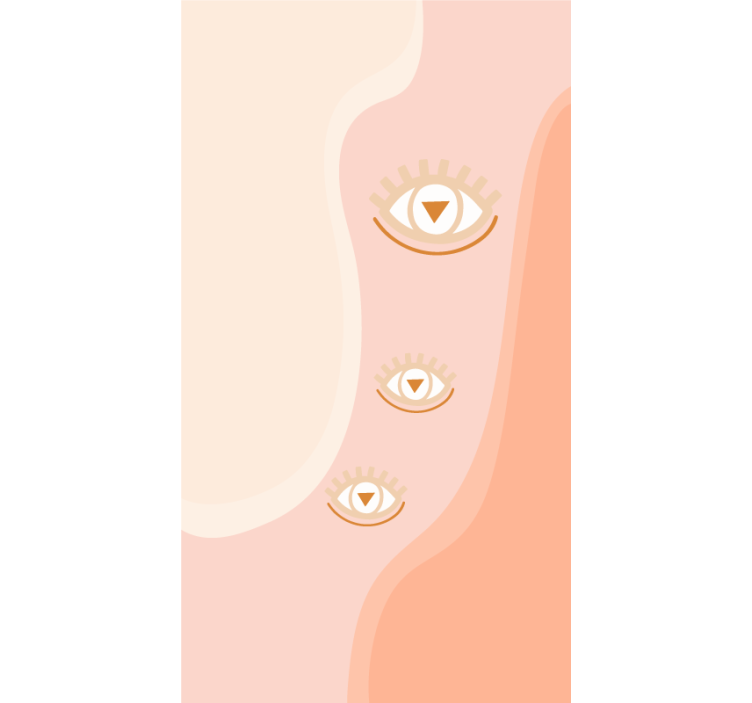 ブラインド オリジナル やわらかな波の中の目 - TENSTICKERS