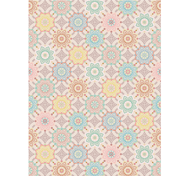 ブラインド 花 鮮やかな花のコンセプト - TENSTICKERS