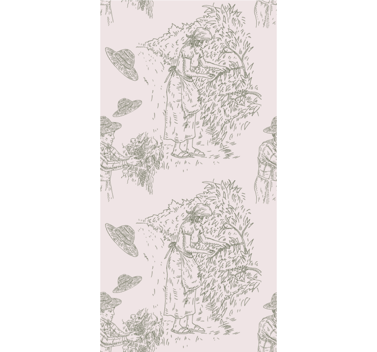 ブラインド エレガント 収穫風景 ヴィンテージ - TENSTICKERS