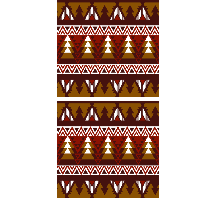 ブラインド 北欧 幾何学的な森のパターン - TENSTICKERS