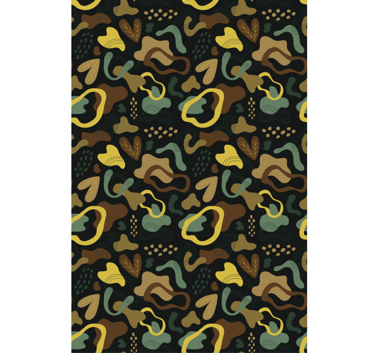 ブラインド テクスチャとパターン 抽象的な葉の形状 - TENSTICKERS