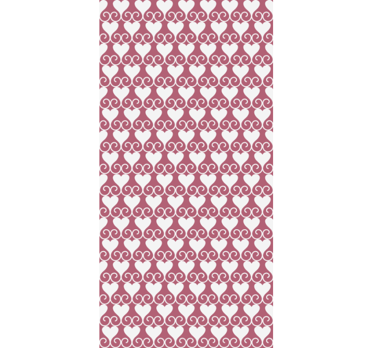 ブラインド ロマンチック ハートと渦巻き - TENSTICKERS