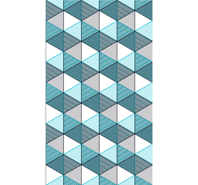 ジオ キューブ イリュージョン テクスチャとパターン ブラインド - TENSTICKERS