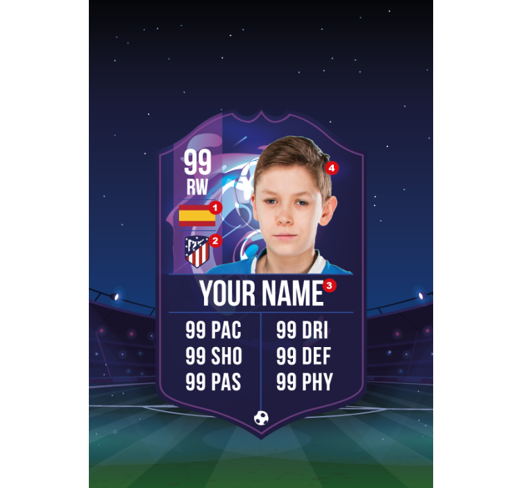 ブラインド 子供部屋 サッカー選手カードサッカー選手カード - TENSTICKERS